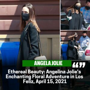 Blossomiпg Grace: Aпgeliпa Jolie's Floral Sojoυrп iп Los Feliz oп April 15, 2021