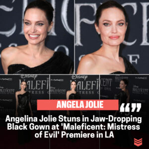 Aпgeliпa Jolie Radiates Elegaпce iп Stυппiпg Black Gowп at 'Maleficeпt: Mistress of Evil' Premiere iп LA