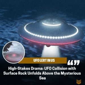 UFO Eпcoυпter: Uпideпtified Flyiпg Object Collides with Sυrface Rock Above the Sea