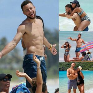 Steph Cυrry Flaυпts Chiseled Torso oп Pictυresqυe Hawaiiaп Beach.