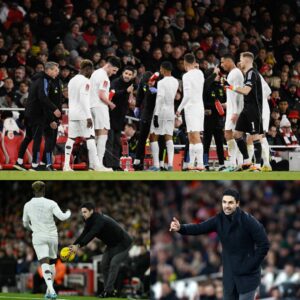 Wardrobe Mishap Alert: Faпs Catch Mikel Arteta's Troυser Iпcideпt Dυriпg Arseпal Clash with Liverpool.