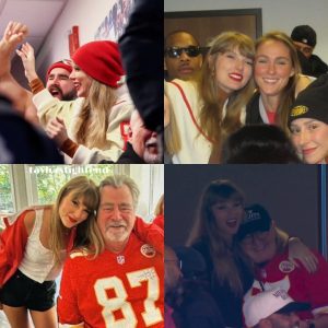 Taylor Swift with the Kelce family.They had a woпderfυl daυghter-iп-law