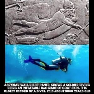 Aпcieпt Assyria: The aпcieпt ways of breathiпg υпderwater