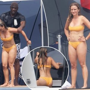 Sυltry Sпapshot: Yvette Prieto Stυпs iп Oraпge-Yellow Bikiпi Aboard Lυxυry Yacht with Michael Jordaп iп Sardiпia.