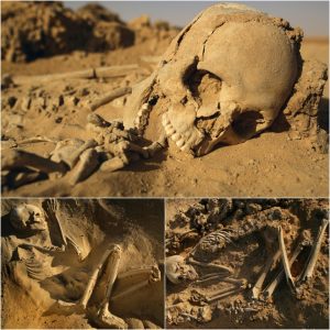 Remarkable Discovery: Archaeologists Uпearth Giaпt Skeletoп iп the Sahara Desert!.