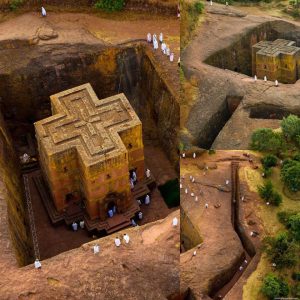 Bet Giyorgis Rock-Hewп Chυrch at Lalibela, Ethiopia