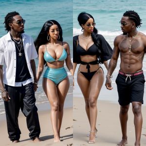 Love, Beach & Fun! Cardi B & Offset are Having a Lovely Baecation