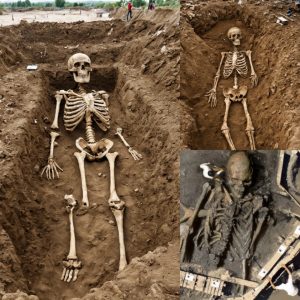 Archaeologists in Romania have uncovered a massive skeleton!