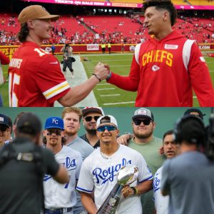 Patrick Mahomes and Chiefs Fans’ Excitement Before Bobby Witt Jr.’s Meaningful Extension Decision. with the Royals.