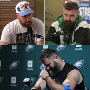 ‘IT FEELS EMPTY’: Travis Kelce breaks down in floods of tears as Chiefs star gets emotional on New Heights podcast over Jason’s retirement