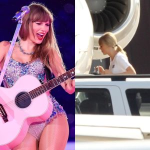 Taylor Swift’s private jet ‘lands in Kansas City’ as She immediately went to meet her boyfriend Travis Kelce after finishing the South American in Eras Tour