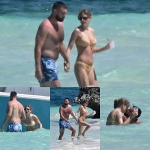 Taylor Swift and Travis Kelce share steamy beach kiss during PDA-filled Bahamas getaway