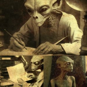 Ancient photographs were discovered, showcasing extraterrestrial beings collaborating with humans in the past.