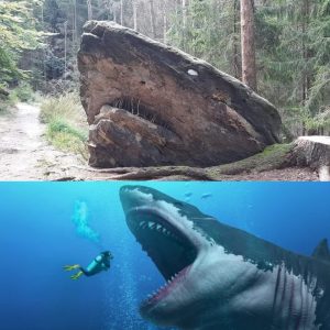 This Rock Kinda Resembles the Megalodon. - NEWS