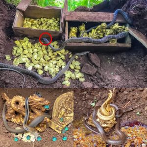 Terrified by the treasure revealing the largest amount of gold ever found, guarded by extremely poisonous cobras.