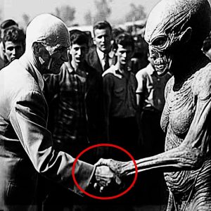 "Leaked Photo of First Contact with Extraterrestrials in the 1950s"