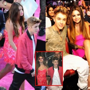 Justin Bieber and Selena Gomez Turn Heads with Perfectly Coordinated Pink Ensembles, Radiating Style on Their Outing Together.