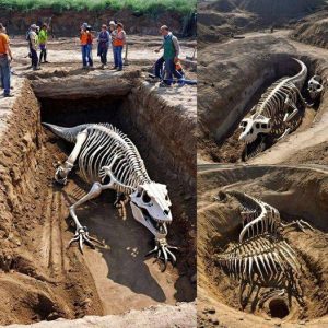 Marvelous Archaeological Discovery: Giant Dinosaur Tail Unearthed in Mexican Desert, Revealing Extinct Species from 100,000 Years Ago. - NEWS