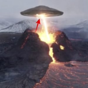 The video reportedly originates from the Popocatepetl volcano in Mexico, showing a distinct image of what seems to be a sizable object drawing lava from the crater.