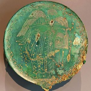 Unveiling the Magnificence: The Etruscan Bronze Hand Mirror of 470-450 BCE