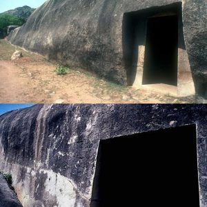 Barabarsky Hill Caves (Hindi बराबर, Bar ābar) are the oldest preserved rocky caves in India, dating from the Maurya Empire (322-185 BC) ... But how?