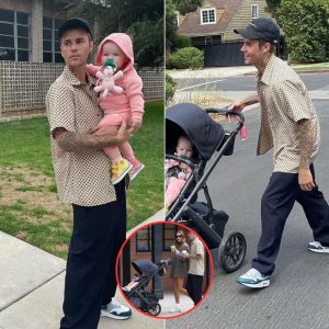 Justin and Hailey Bieber practice at parenting as they babysit the model's 'sweet' niece Iris, one, while picking up refreshments in Los Angeles -News