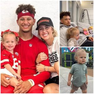 After daughter Sterling falls asleep cuddling a basketball, Brittany Mahomes says her husband Patrick is "proud."