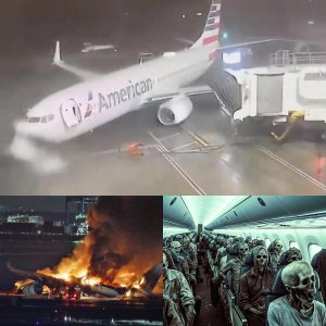 Breaking news: American Storm: American Airlines plane parked in Texas exploded, killing all passengers as it landed.