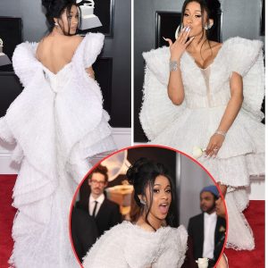 ‘I have butterflies in my vagina!’ Cardi B kids about her nerves as rapper shows up for the Grammys