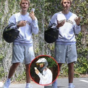 Justin Bieber grabs coffee to-go on his custom Drew motorbike and takes a FaceTime call in Beverly Hills -News