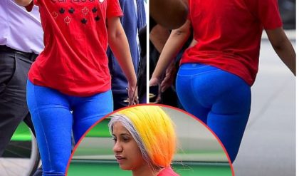 Cardi B goes cosmetics free as she demonstrates purple and yellow hair… as she proceeds with break from performing to recuperate from plastic medical procedure